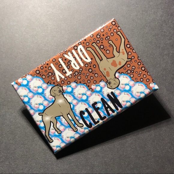 Weimaraner Dog Dishwasher Magnet Handmade Decor - Picture 4 of 7